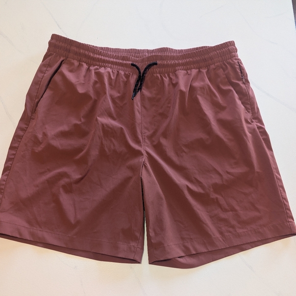 Old Navy Other - Old Navy Active Stretchtech Rust Colored Shorts Men’s Elastic Pull-On, Size XL